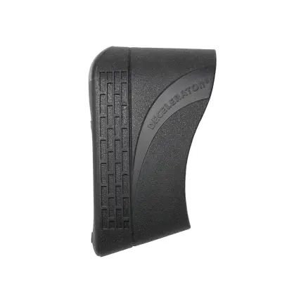 Nasouvací botka na pažbu z moderního materiálu Decelerator s patentovanou vložkou Pachamayr Speed-Mount pro co nejvyšší kontrolu zpětného rázu. Rozměry (š x v): 4,4-4,8 x 13,2-13,8 cm.